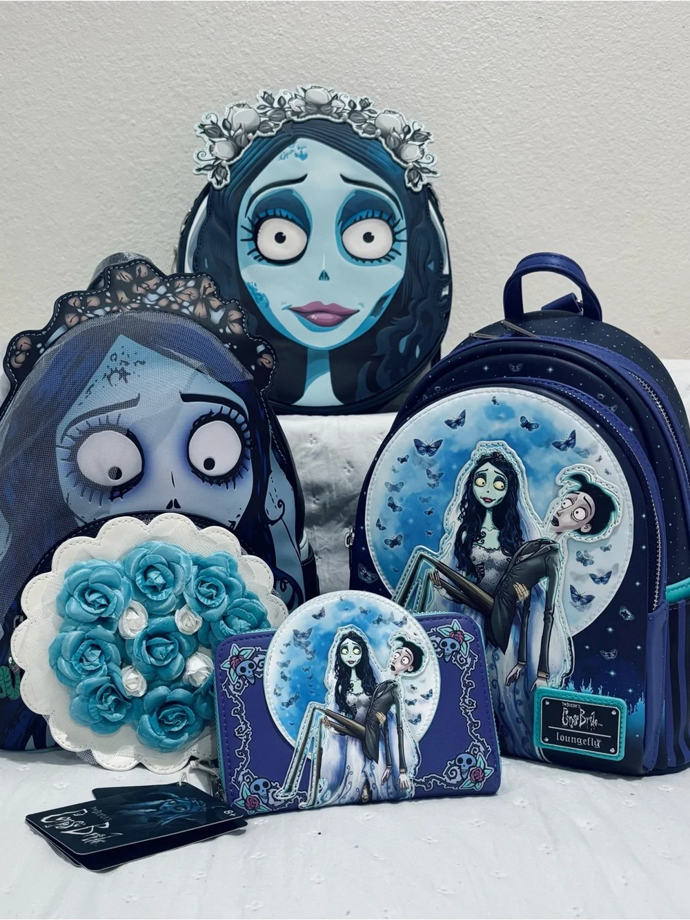 Loungefly Corpse Bride Backpacks / Crossbody Bag and Wallet Set